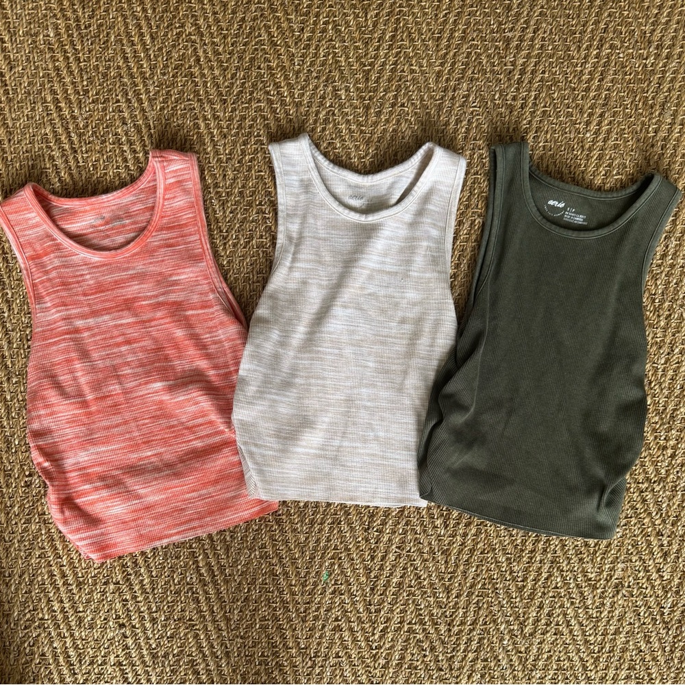 Set of Three Cropped Tank Tops from Aerie